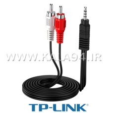 کابل 1.5 متر صدا TP-LINK نوع 1 به 2 / سرطلایی / ضخیم و مقاوم / تمام مس / تک پک شرکتی
